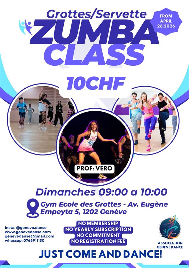 ZUMBA - 10CHF - Grottes - asso