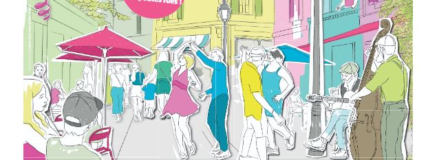 Affiche de la fête des petites rues 2026 - Ville de Thonon
