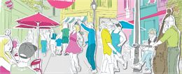 Affiche de la fête des petites rues 2026 - Ville de Thonon