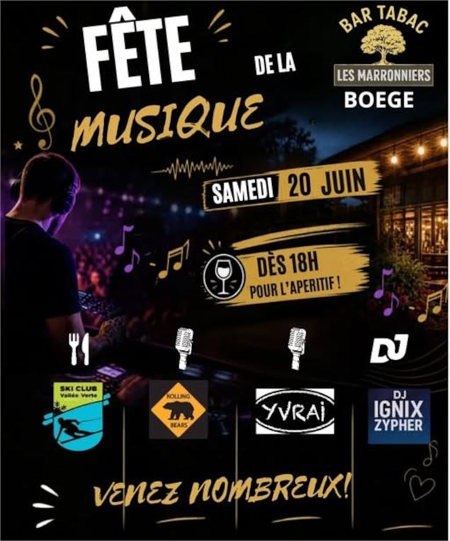 Fête de la Musique à Boëge_Boëge - Bar Tabac les Marronniers