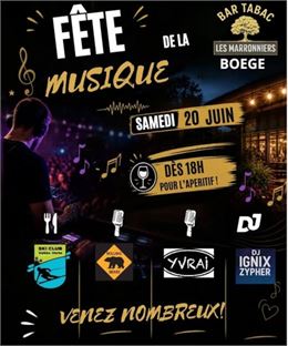 Fête de la Musique à Boëge_Boëge - Bar Tabac les Marronniers
