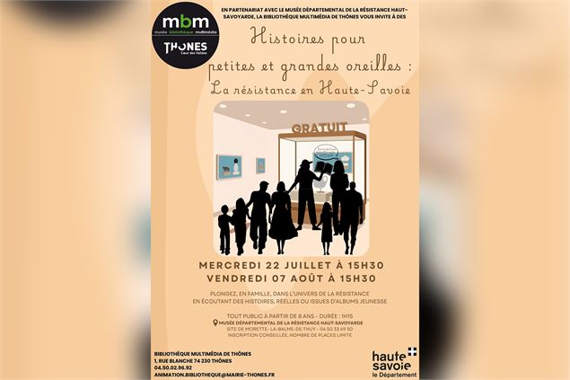 Visite-lectures Histoires pour petites et grandes oreilles_La Balme-de-Thuy - Bibliotheque Multimédi