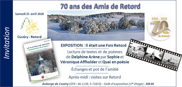 Anniversaire des 70 ans des Amis de Retord