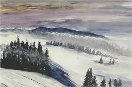 Pentes enneigées - Dominique Thomasset