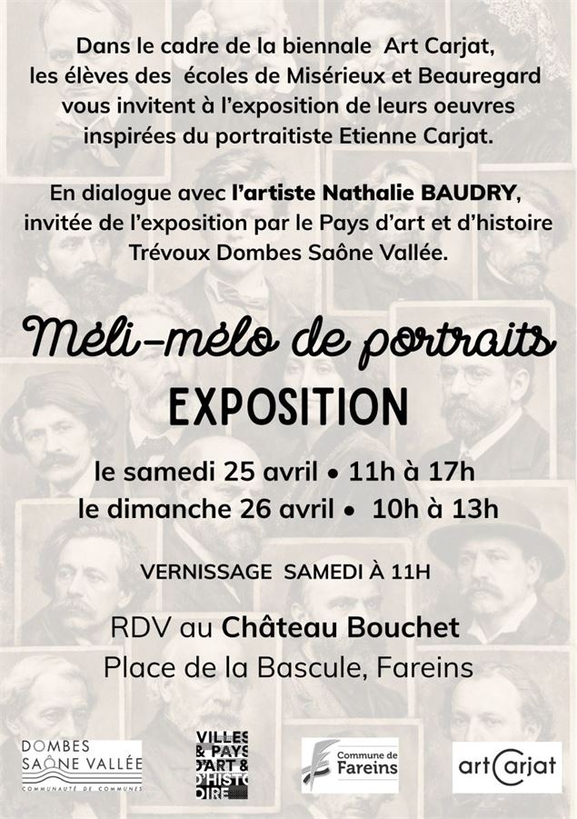 Exposition « Méli-mélo de portraits » ;_Fareins - DR