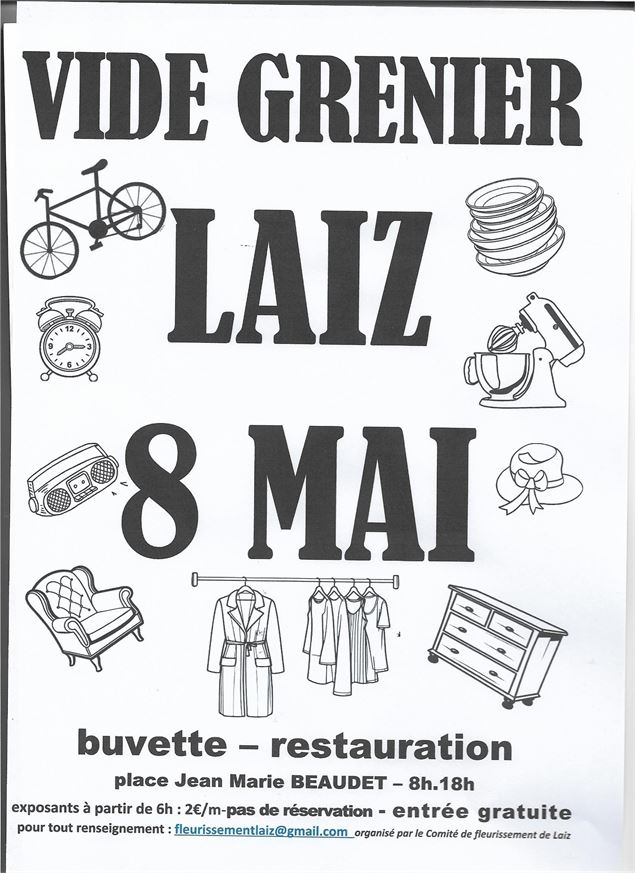 Vide grenier - Comité de fleurissement