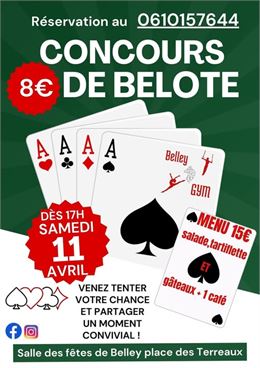 Concours de belote_Belley - Belley Gym