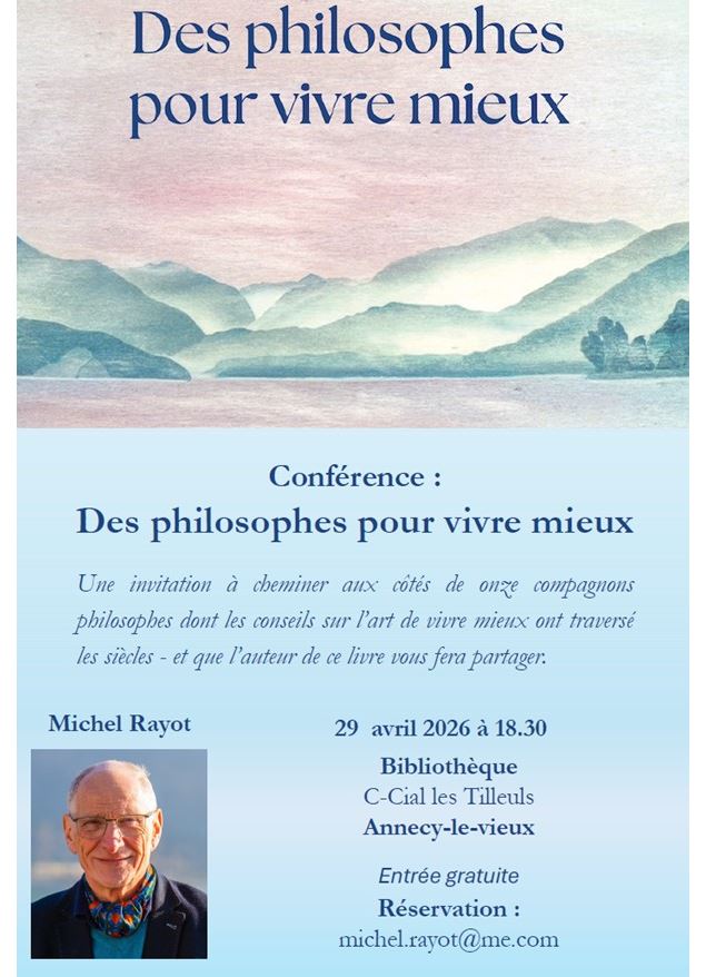 Affiche de la conférence - Michel Rayot