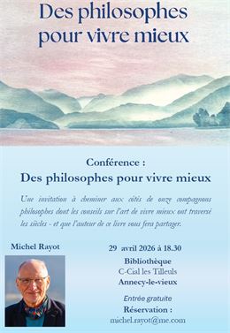 Affiche de la conférence - Michel Rayot
