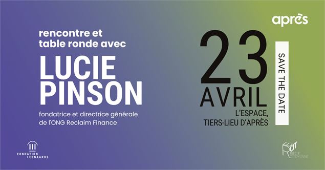Rencontre avec Lucie Pinson de Reclaim Finance - APRÈS-Ge