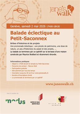 Promenade de Jane : Balade éclectique au Petit-Saconnex - DR