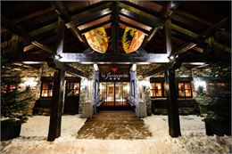 entrée de l'hotel-restaurant - Val d'Isère Tourisme