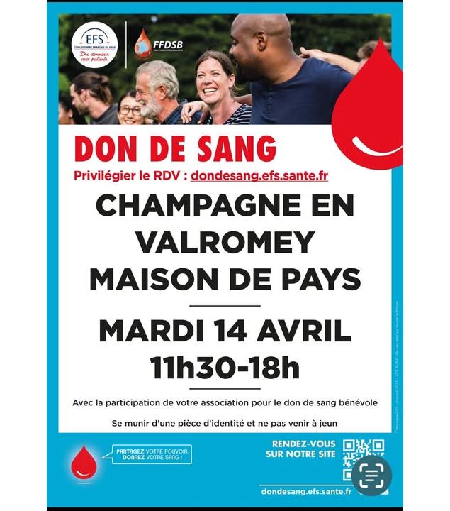 Collecte de sang_Champagne-en-Valromey - Amicale Donneurs de sang