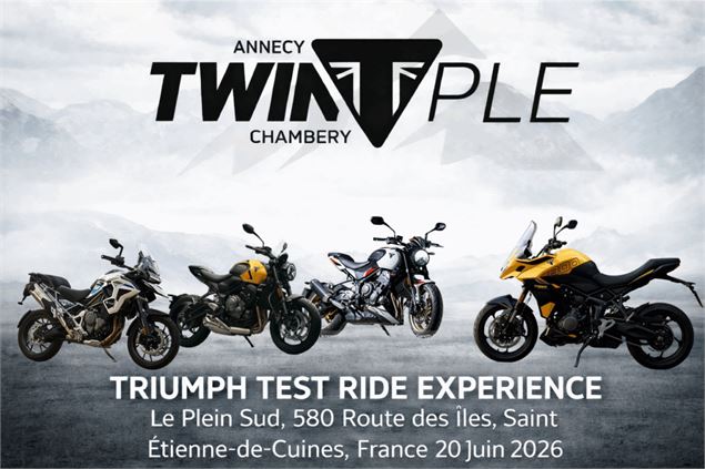 Triumph Test Ride_Saint-Etienne-de-Cuines - Twinple Chambéry