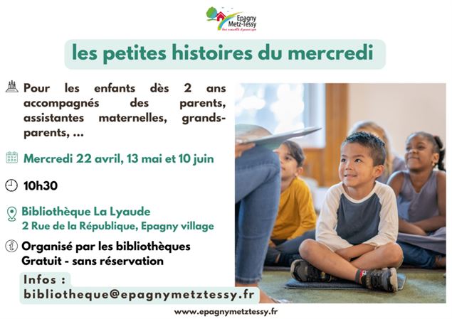 Les petites histoires du mercredi_Epagny Metz-Tessy - Bibliothèques municipales d'Epagny Metz-Tessy