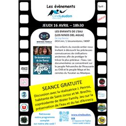 Séance gratuite : "Les enfants de l’eau"_Saint-Jorioz - Ciné Laudon