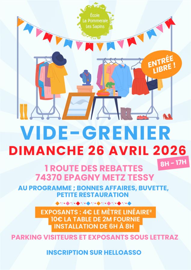 Vide greniers_Epagny Metz-Tessy - APEL de l'école La Pommeraie - Les Sapins