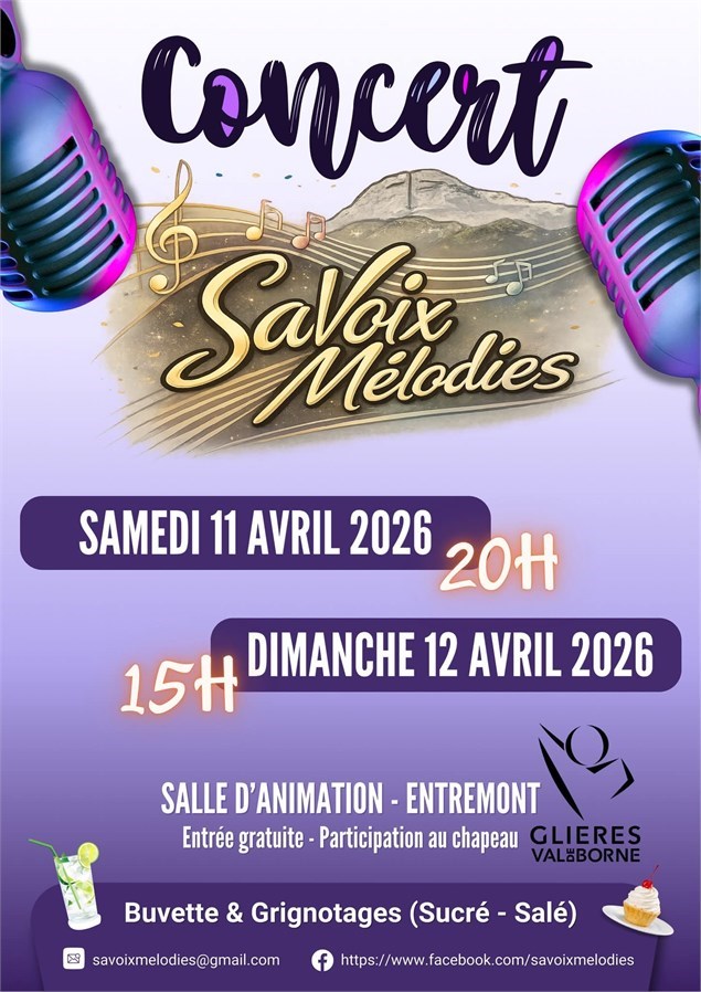 Concert SaVoix Mélodies