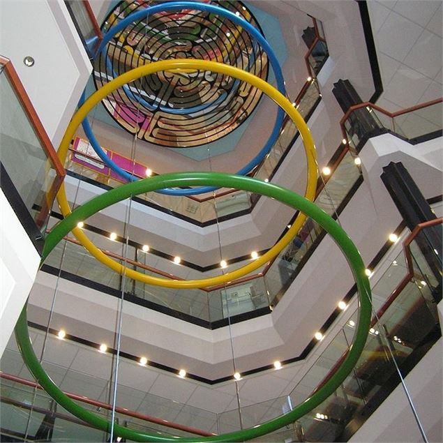 Bibliopéra - Gianfredo Camesi, Spirale – Labyrinthe” Bibliothèque de la Cité, Genève, Suisse. 1991. 