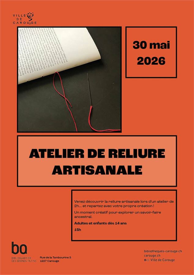 Atelier de reliure artisanale - DR