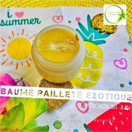 Atelier cosmétique pour enfant: fabrication Baume pailleté exotique - L'Art du Cosmétique au Naturel