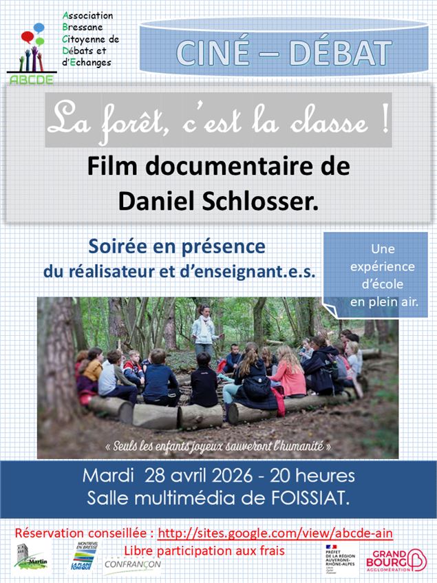 Ciné-débat : La forêt, c’est la classe ! - Autorisation du réalisateur
