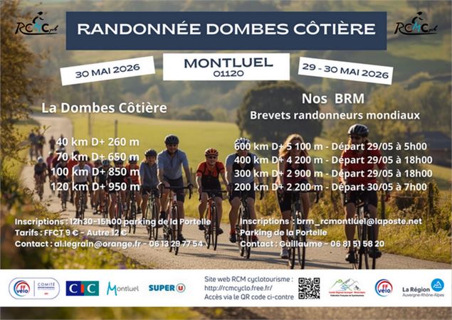 Randonnée DOMBES COTIERE - rcmcyclo