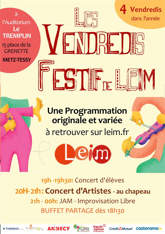Vendredi festif de LEIM_Epagny Metz-Tessy - L'Ecole Intercommunale de Musique d'Epagny Metz-Tessy