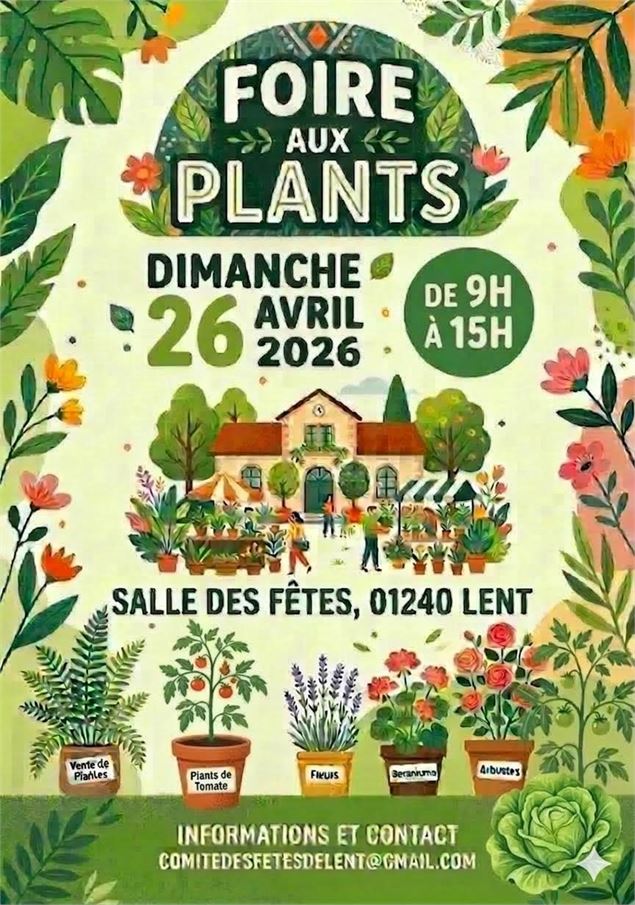 Affiche du 26 avril 2026 - ©Comite des fetes_Lent