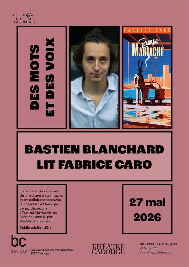 Bastien Blanchard lit Fabrice Caro - DR