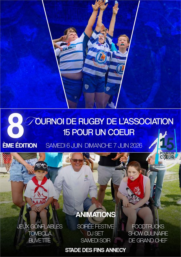 Tournoi de rugby caritatif_Annecy - Association 15 pour un cœur