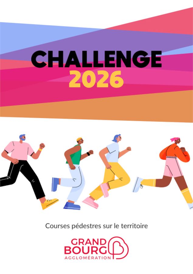 Visuel Challenge 2026 _ Courses pédestres GBA - ©Grand Bourg Agglomération