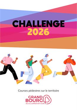 Visuel Challenge 2026 _ Courses pédestres GBA - ©Grand Bourg Agglomération