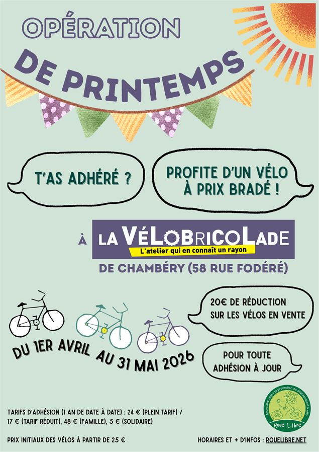 Opération de printemps à la Vélobricolade de Chambéry - ©Roue Libre