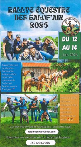 Rallye équestre des Galop'Ain 2026 - Les Galop'Ain