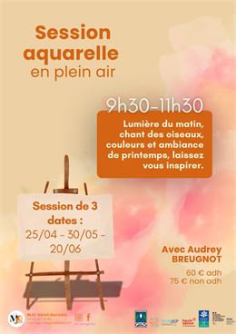 AQUARELLE en plein air_Saint-Gervais-les-Bains