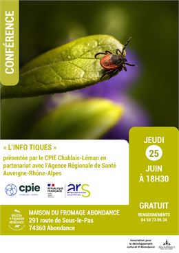 Conférence : "L'info Tiques" - Pôle Culturel d'Abondance