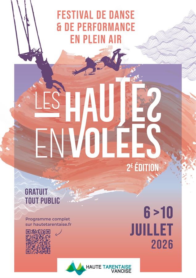 Affiche Hautes Envolées 2026 - Communauté de Communes Haute Tarentaise