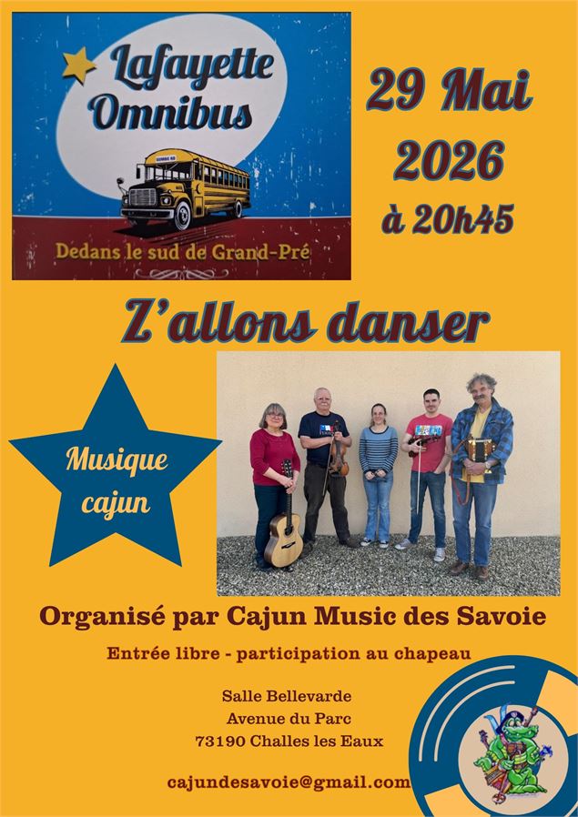 Z'allons danser avec Lafayette Omnibus - cahun music des savoies