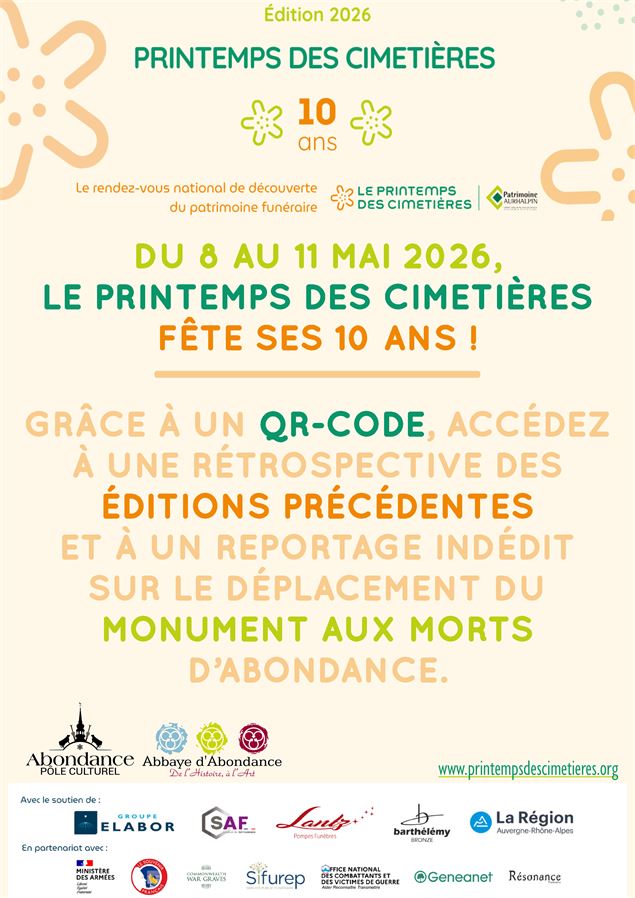 Le Printemps des Cimetières fête ses 10 ans !_Abondance - Pôle Culturel d'Abondance