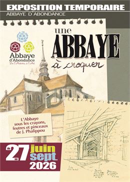 Exposition : « Une Abbaye à croquer »_Abondance - Jérome Phallipou