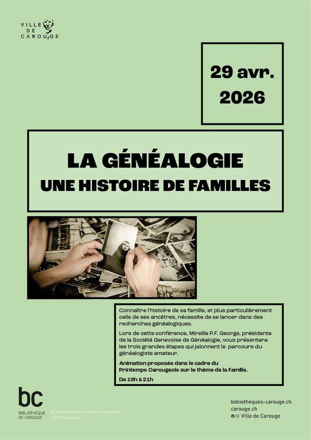 La Généalogie : une histoire de familles - DR