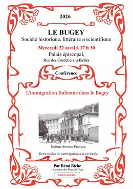 L'immigration italienne dans le Bugey_Belley - Société Savante Le Bugey