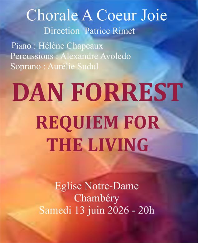 affiche concert - Chorale à coeur joie