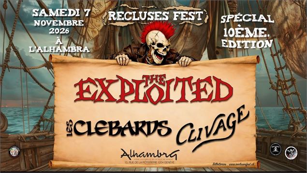 THE EXPLOITED + Les Clébards + Clivage - DR