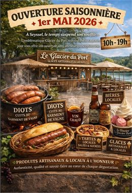 Le Glacier du Port ouverture saisonnière à Seyssel - Le Glacier du Port