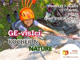 GE-visIci Camp d'escalade de Pâques en falaise - ©KB, Tchili Easy Learning