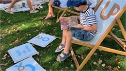 Espace lecture et animation : Bain de livres - DR