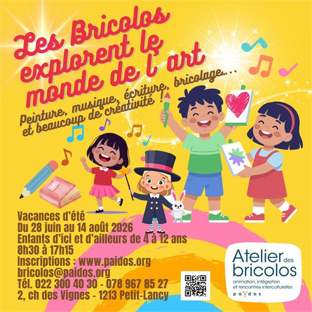 Les vacances d'été à l'Atelier des Bricolos - Association Païdos