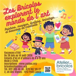 Les vacances d'été à l'Atelier des Bricolos - Association Païdos
